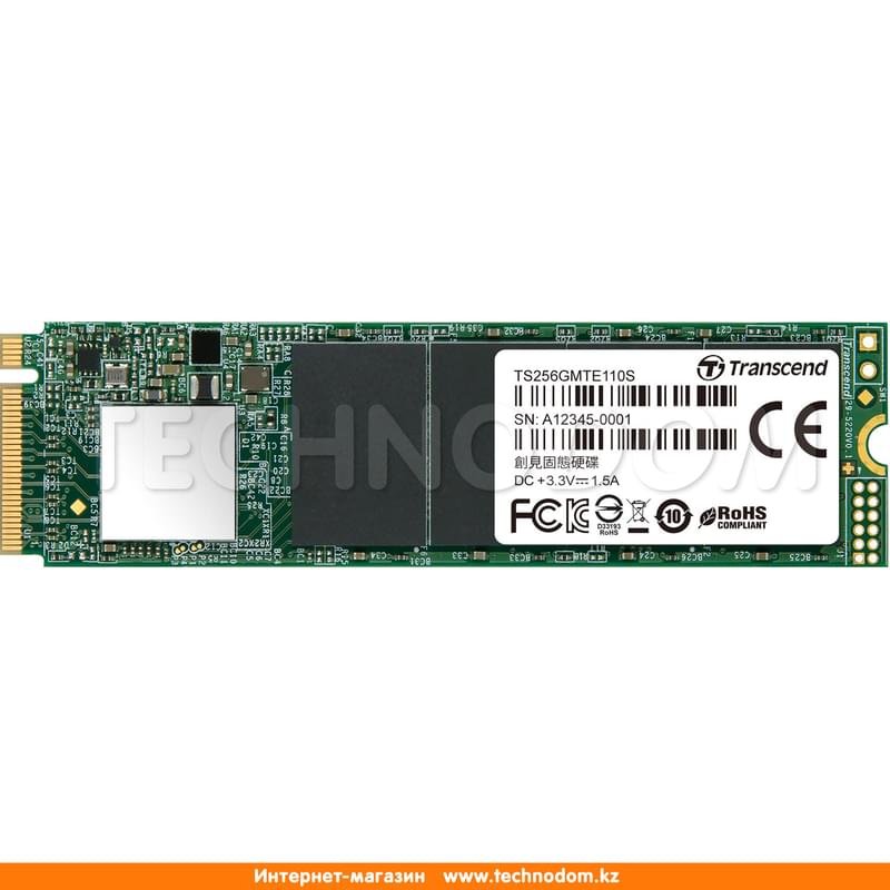 Внутренний SSD M.2 2280 256GB Transcend MTE110S PCIe 3.0x4 TLC (TS256GMTE110S) - фото #0