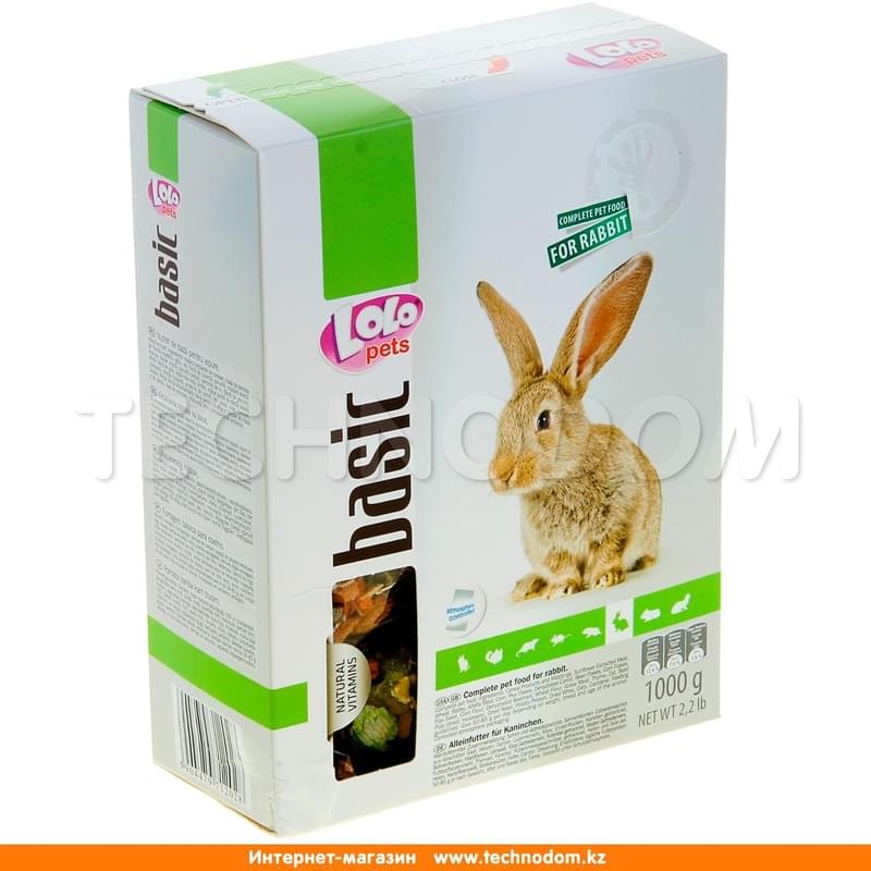 Полнорационный корм для кроликов Lolo Pets в коробке 1 кг - фото #0