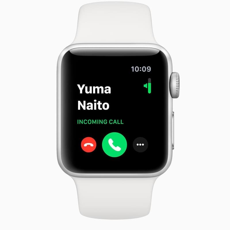 Apple Watch Series 3 GPS Смарт сағаты 38mm Silver Aluminium Case with White Sport Band (MTEY2GK/A) - фото #4
