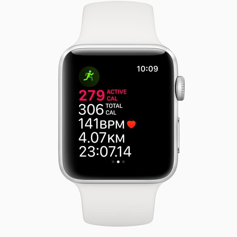 Смарт часы Apple Watch Series 3 GPS 42mm Silver Aluminium Case with White Sport Band - фото #3