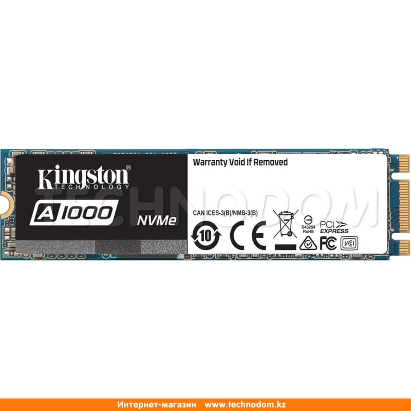 Внутренний SSD M.2 2280 960GB Kingston A1000 PCIe 3.0x2 NVMe MLC (SA1000M8/960G) - фото #0