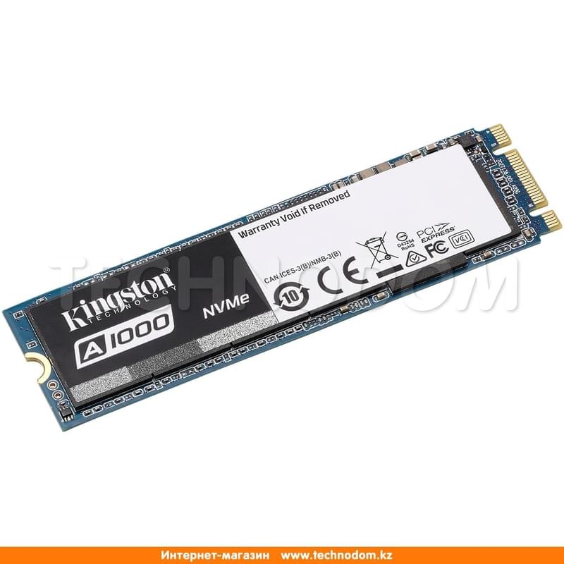 Внутренний SSD M.2 2280 960GB Kingston A1000 PCIe 3.0x2 NVMe MLC (SA1000M8/960G) - фото #1