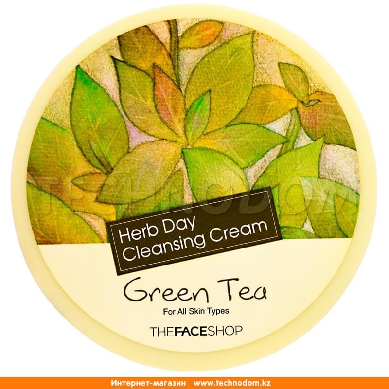 Крем для снятия макияжа «Herb day» c Зелёным чаем,150 мл, Thefaceshop - фото #0