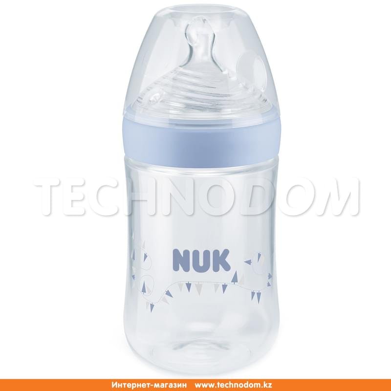 Бутылочка 260 мл с соской из силикона 6-18 мес М NUK Nature Sense - фото #3