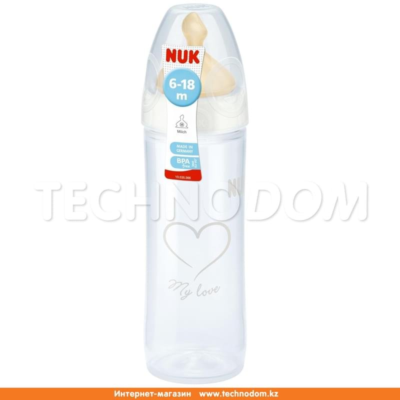 Бутылочка 250 мл с соской из латекса 6-18 мес NUK New Classiс FC+ - фото #2