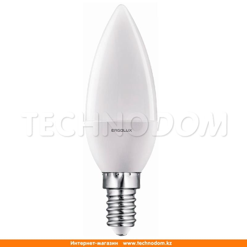 Светодиодная лампа Ergolux 7W (60W) 4500K 530lm E14 ND Холодный - фото #0