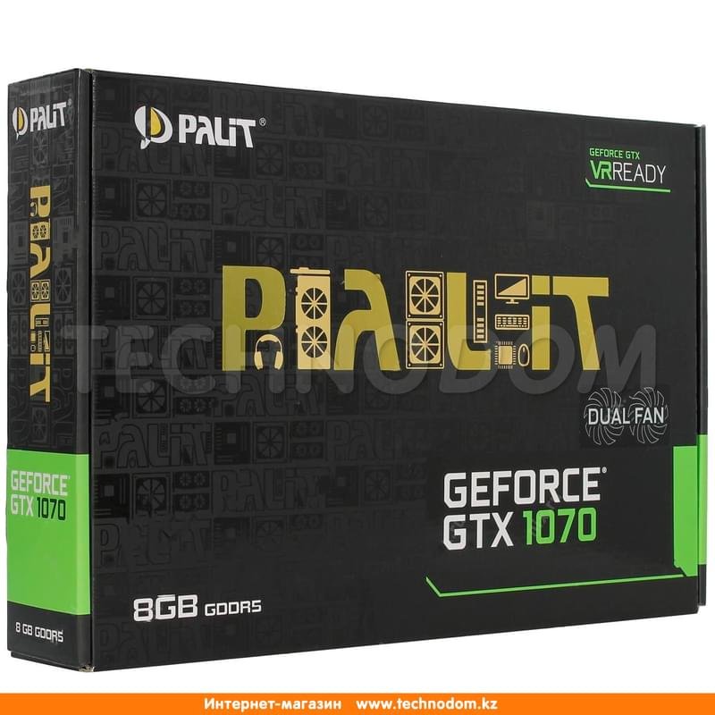 Видеокарта Palit Nvidia GeForce GTX 1070 Dual 8Gb DDR5 (DVI+HDMI+3*DP) - фото #4