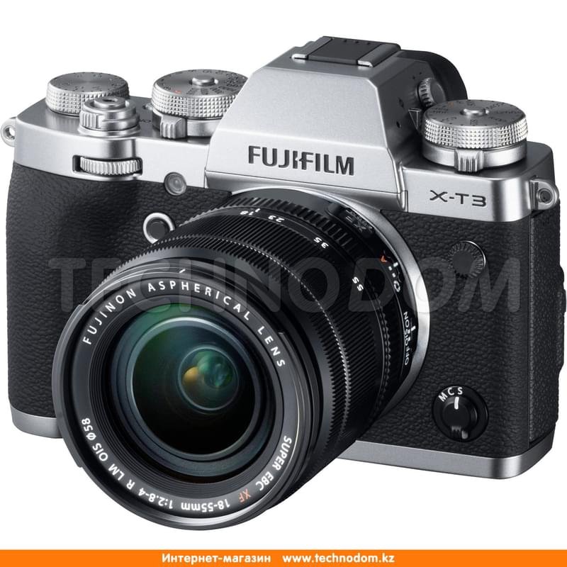 Беззеркальный фотоаппарат FUJIFILM X-T3 XF 18-55 mm f/2.8-4.0 R LM OIS Silver - фото #3