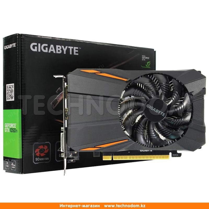Видеокарта Gigabyte Nvidia GeForce GTX 1050 Ti 4Gb (DVI+HDMI+DP)(GV-N105TD5-4GD) - фото #3