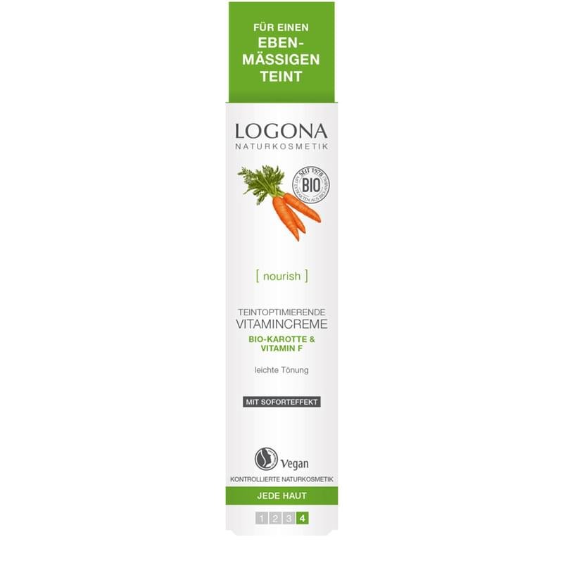 Крем витаминный для улучшения цвета лица с Био-Морковью и Витамином F 30 мл LOGONA - фото #1