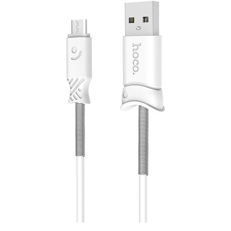 Кабель USB 2.0 - Micro USB, X24, HOCO, 1,2м, Белый - фото #0