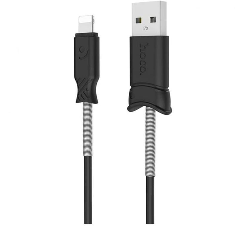 Кабель USB 2.0 - Lightning, X24, HOCO, 1,2м, Черный - фото #0