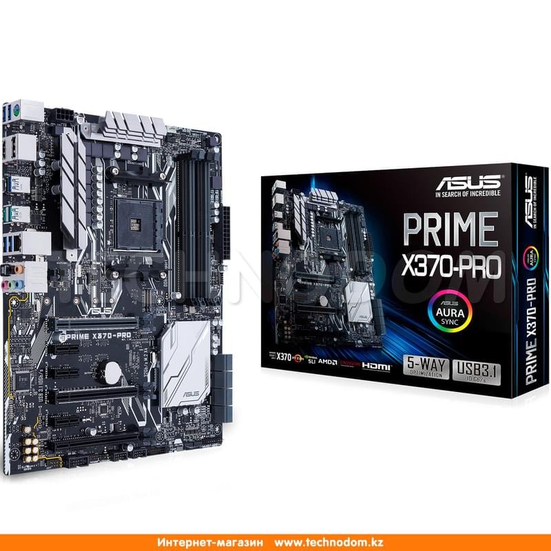 Материнская плата Asus PRIME X370-PRO AM4 4DDR4 PCI-E 3x16 3x1 (HDMI+DP) ATX - фото #4