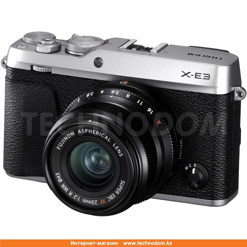 Беззеркальный фотоаппарат FUJIFILM X-E3 XF 23 mm f/2.0 WR Silver - фото #0
