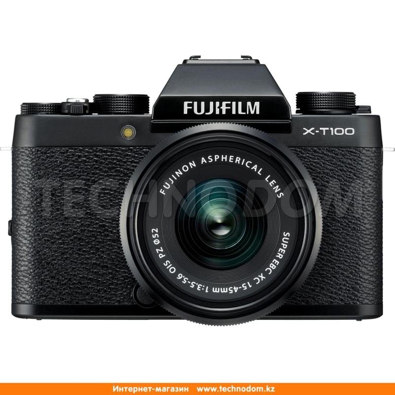 Беззеркальный фотоаппарат FUJIFILM X-T100 XC 15-45 mm f/3.5-5.6 OIS PZ Black - фото #0