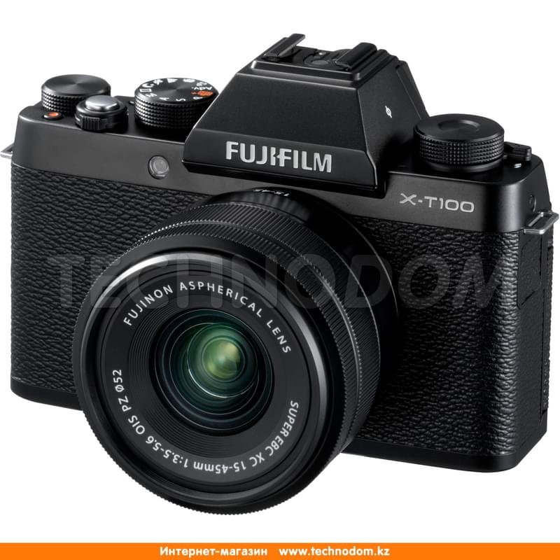 Беззеркальный фотоаппарат FUJIFILM X-T100 XC 15-45 mm f/3.5-5.6 OIS PZ Black - фото #1