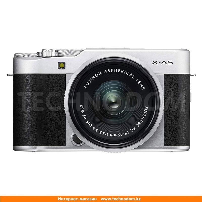 Беззеркальный фотоаппарат FUJIFILM X-A5 XC 15-45 mm f/3.5-5.6 OIS PZ Silver - фото #0