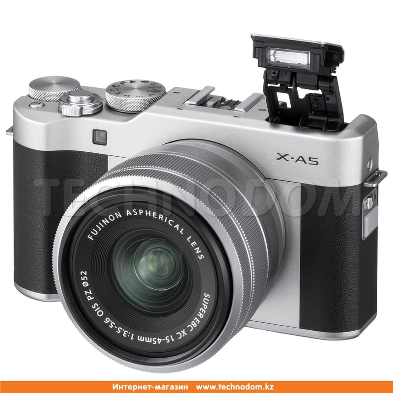 Беззеркальный фотоаппарат FUJIFILM X-A5 XC 15-45 mm f/3.5-5.6 OIS PZ Silver - фото #1