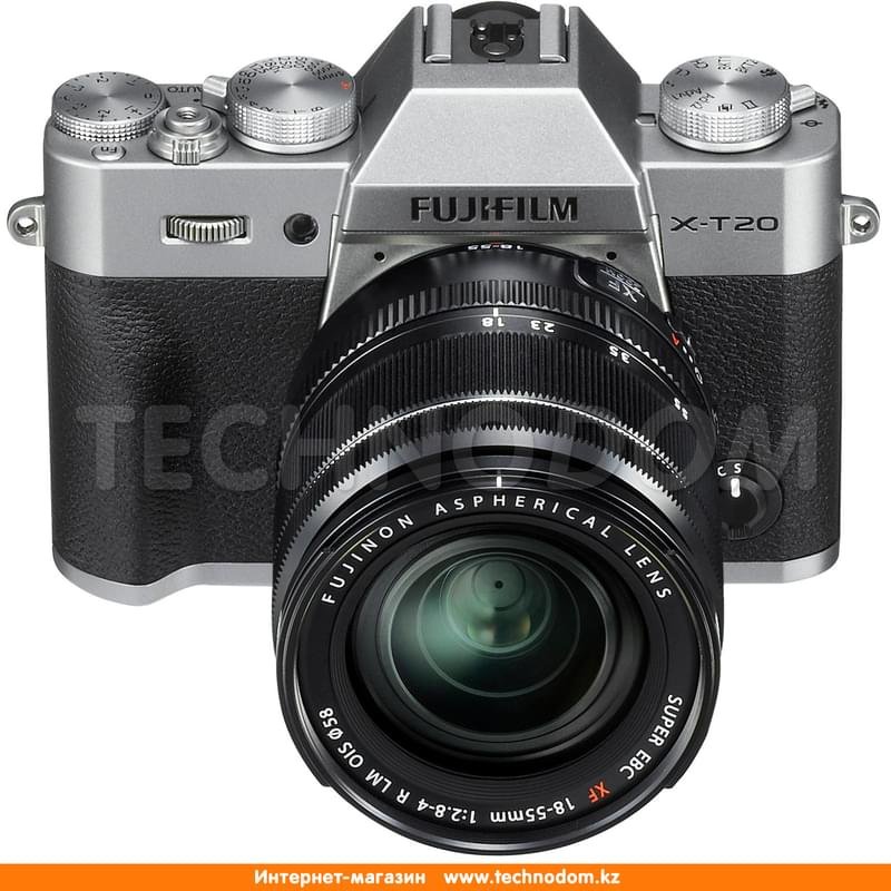 Беззеркальный фотоаппарат FUJIFILM X-T20 XF 18-55 mm f/2.8-4.0 R LM OIS Silver - фото #2