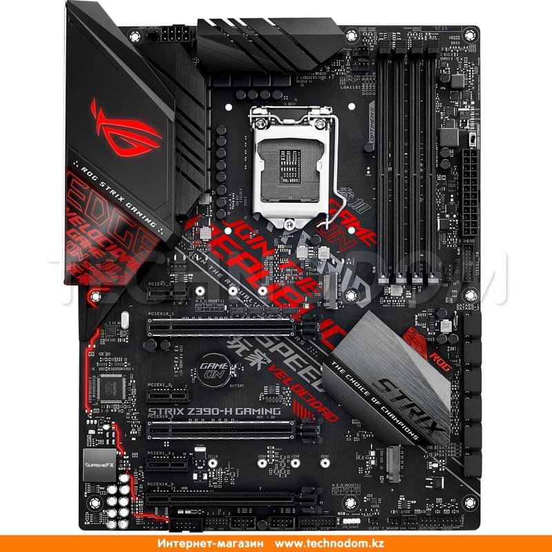 Материнская плата Asus ROG STRIX Z390-H GAMING LGA1151 4DDR4 PCI-E 3x16 3x1 (HDMI+DP) ATX - фото #0