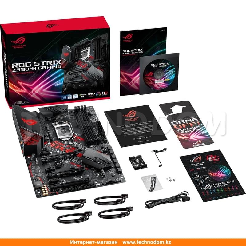 Материнская плата Asus ROG STRIX Z390-H GAMING LGA1151 4DDR4 PCI-E 3x16 3x1 (HDMI+DP) ATX - фото #6