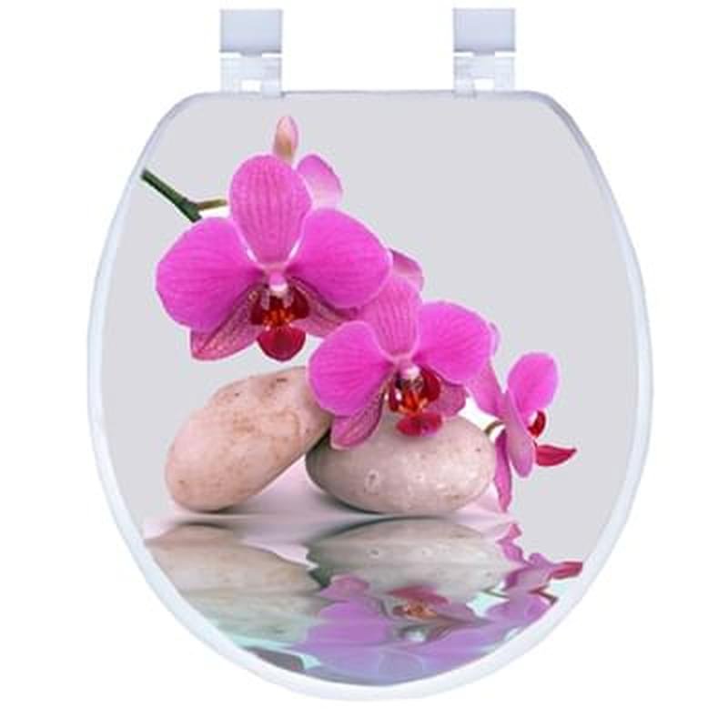 Сиденье для унитаза Аквалиния, орхидея RY3052 - фото #0