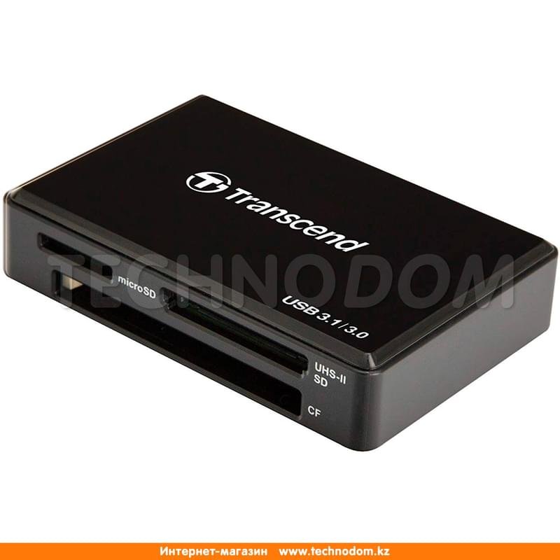 Картридер Transcend All-in-One USB 3.1 Black (TS-RDF9K2) - фото #0