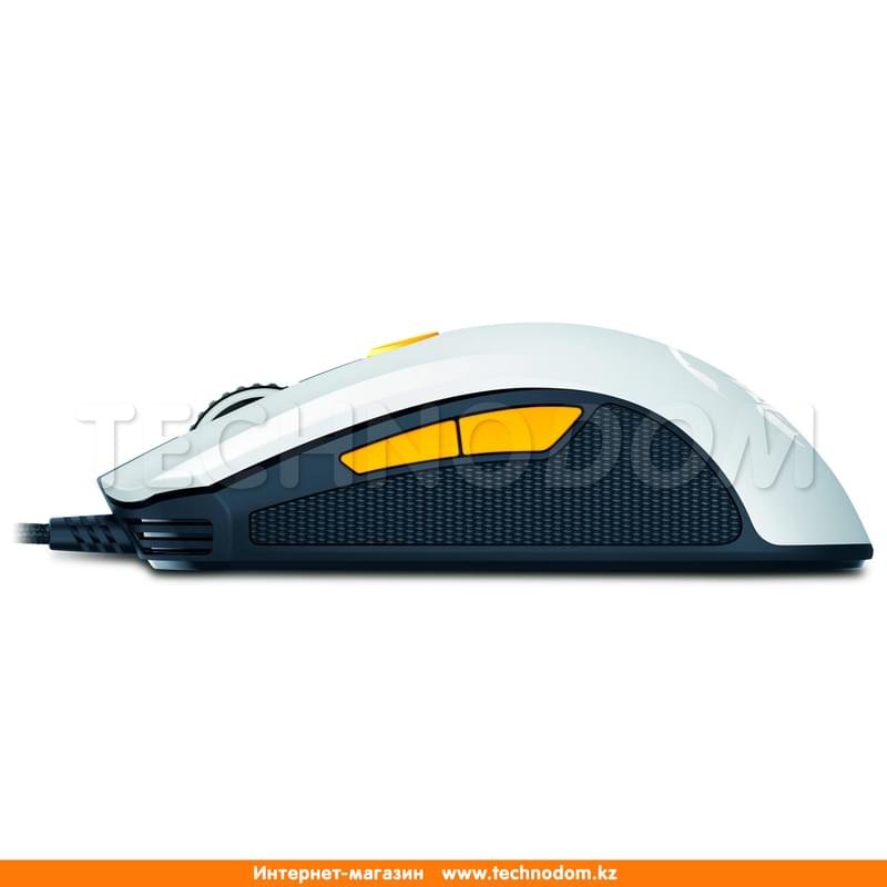 Мышка игровая проводная USB Genius Scorpion M8-610, White/Orange - фото #2