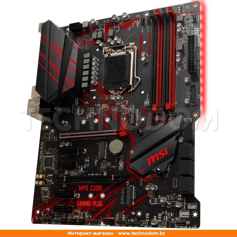 Материнская плата MSI MPG Z390 GAMING PLUS LGA1151 4DDR4 PCI-E 2x16 4x1 (HDMI+DVI-D) ATX - фото #1