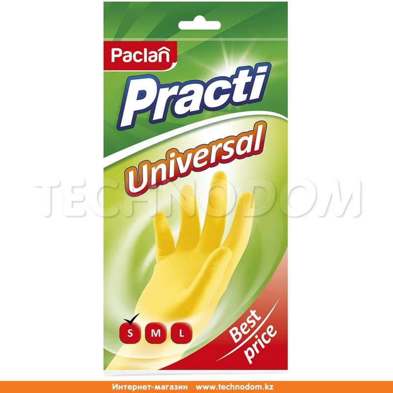 Paclan перчатки Universal желтые S - фото #0