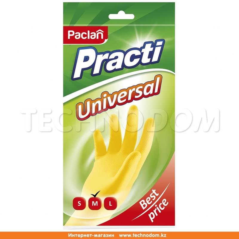Paclan перчатки Universal желтые M - фото #0
