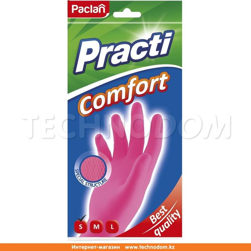 Paclan перчатки Comfort розовые S - фото #0