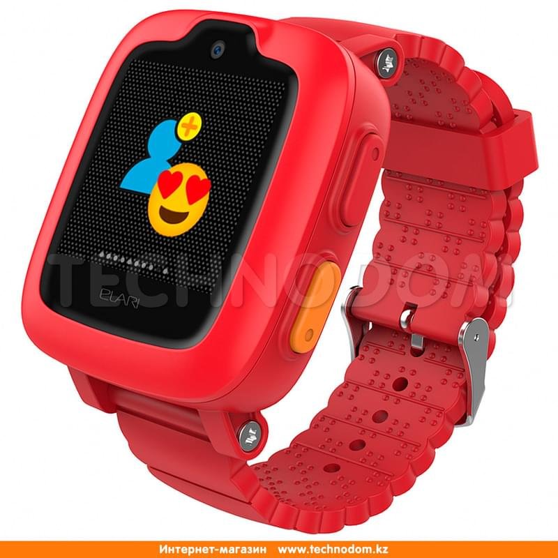 Детские смарт-часы с GPS трекером Elari KidPhone 3G Red - фото #0
