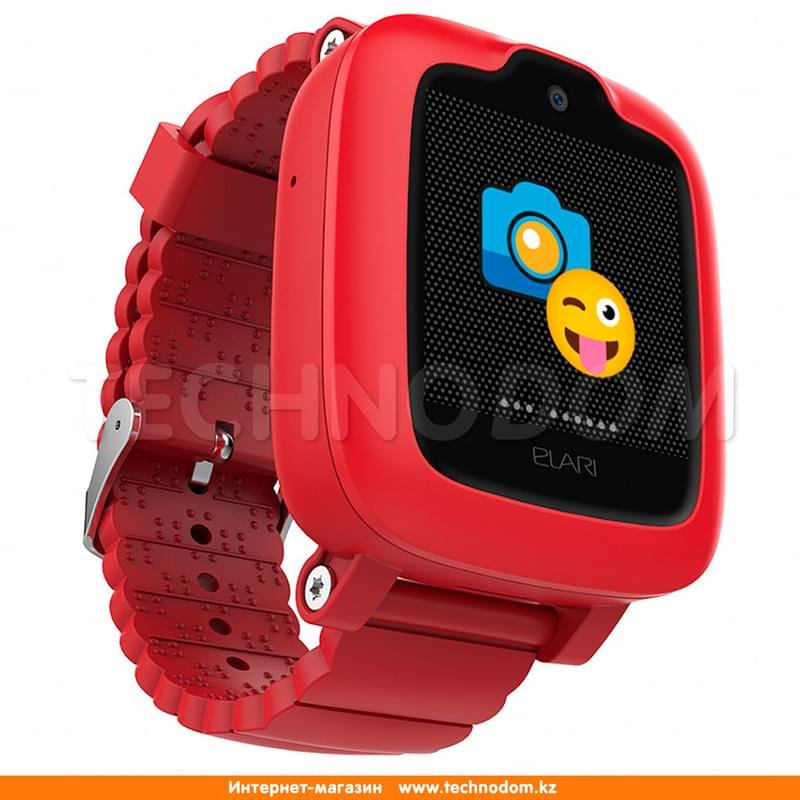 Детские смарт-часы с GPS трекером Elari KidPhone 3G Red - фото #2