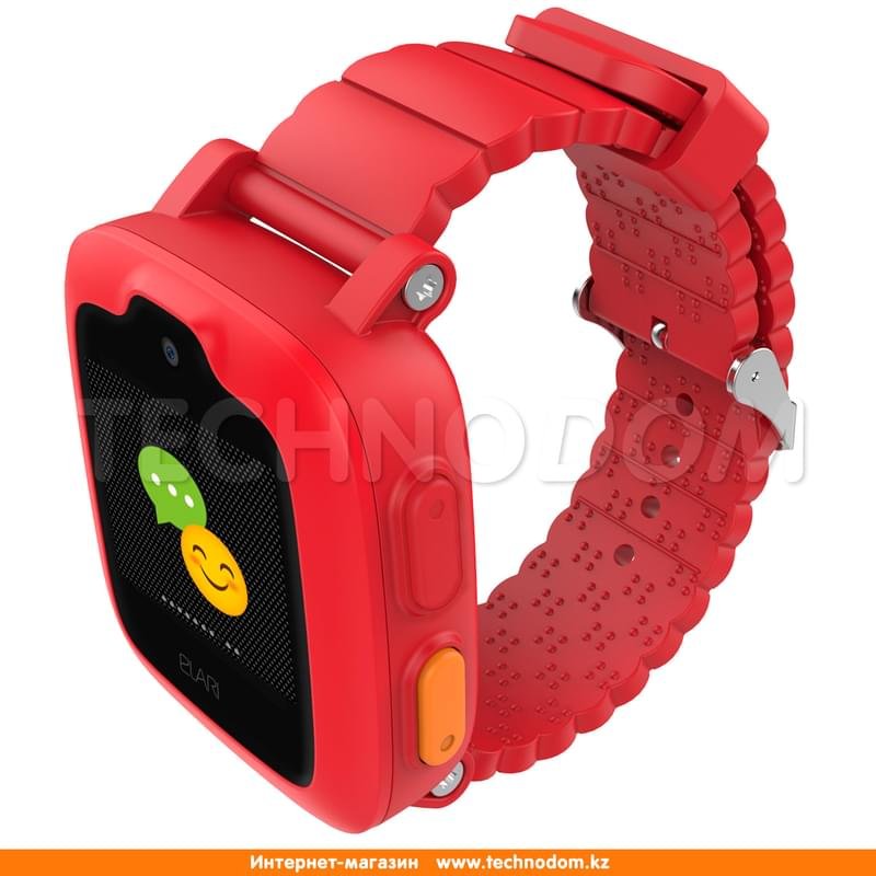 Детские смарт-часы с GPS трекером Elari KidPhone 3G Red - фото #3