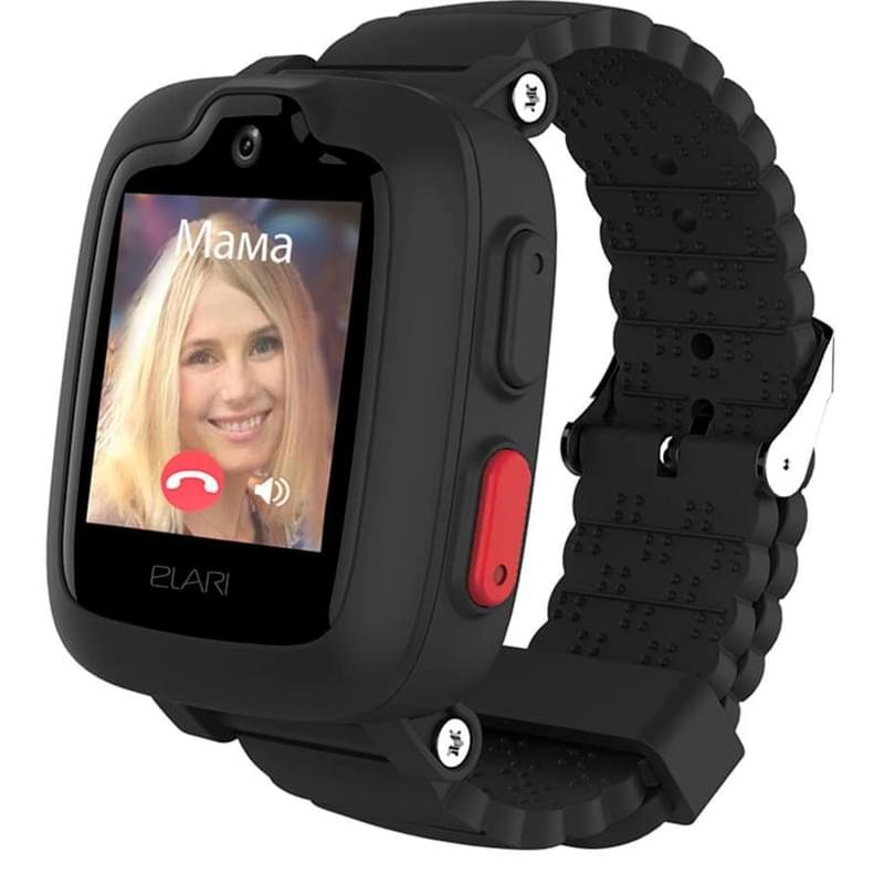 Детские смарт-часы с GPS трекером Elari KidPhone 3G Black - фото #0