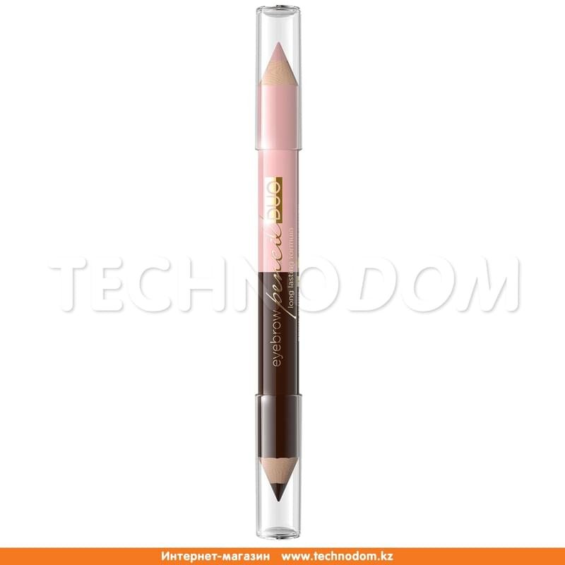 Двойной карандаш для бровей: 1-карандаш для бровей & 2-Хайлайтер серии Eyebrow Pencil Duo,Eveline Cosmetics - фото #1