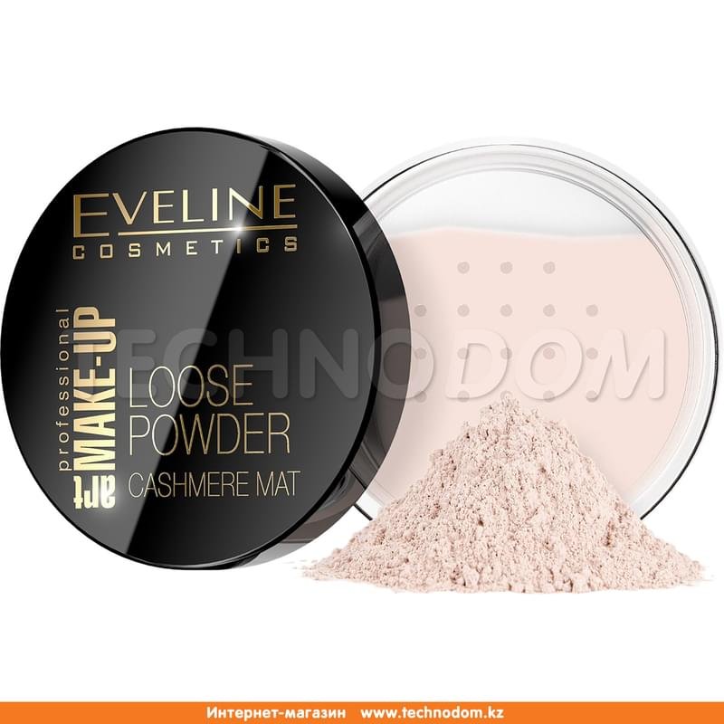 Рассыпчатая пудра для лица матирующая 01-Transparent серии Art Professional Make-Up Loose Powder, Eveline Cosmetics - фото #0