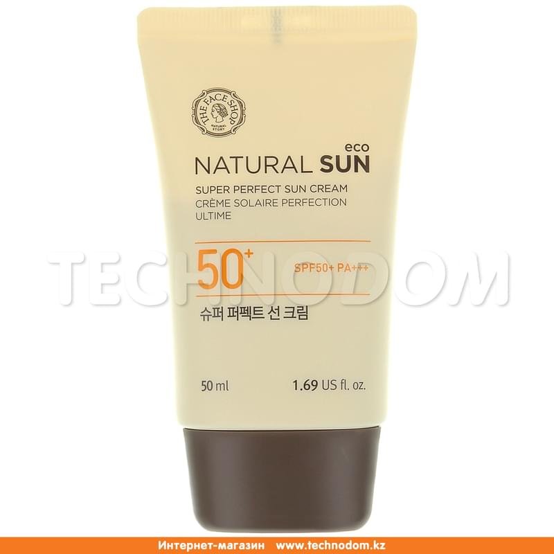 Солнцезащитный крем «Natural Sun eco Super Perfect SPF50+ PA+++», 50 мл, Thefaceshop - фото #0