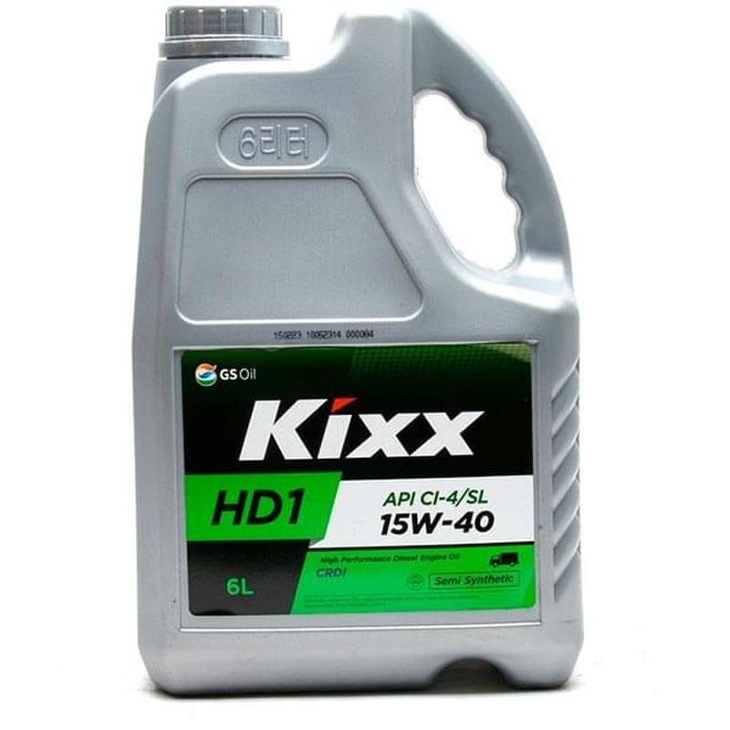 Моторное масло KIXX HD1 15W40 API CI-4/SL 6л - фото #0