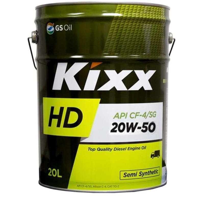 Моторное масло KIXX HD 20W50 API CF-4/SG 20л - фото #0