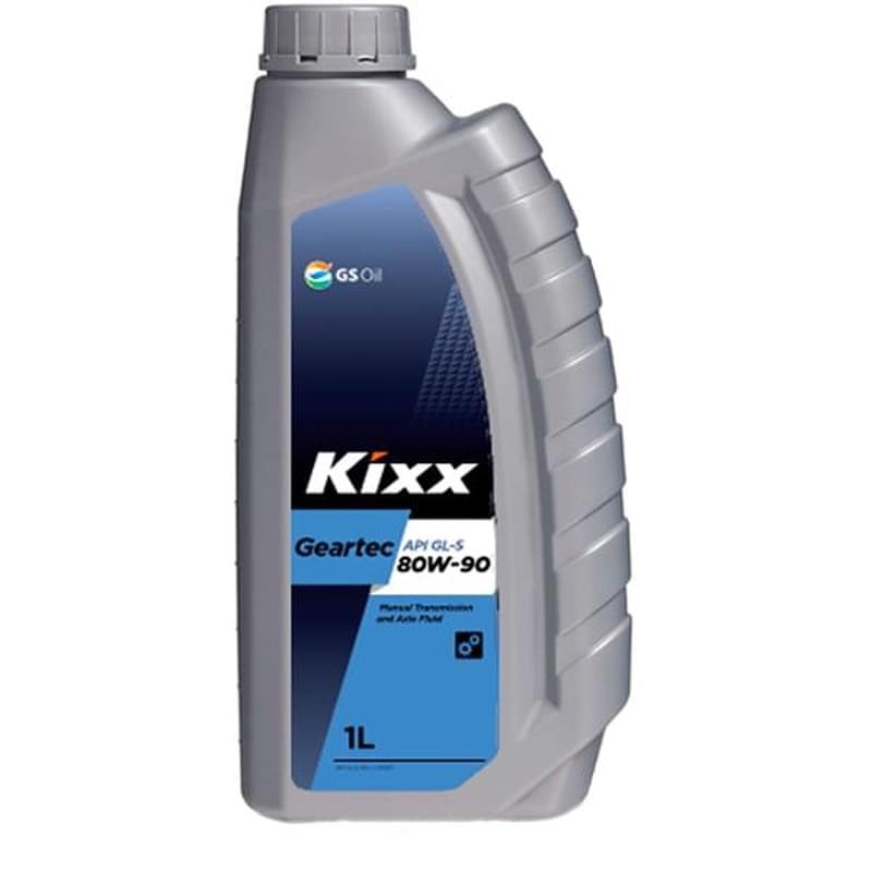Трансмиссионное масло KIXX Geartec SAE 80W90 API GL-5 1л - фото #0