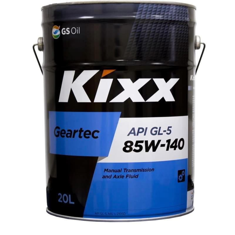 Трансмиссионное масло KIXX Geartec SAE 85W140 API GL-5 20л - фото #0