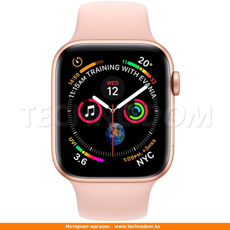 Смарт часы Apple Watch Series 4 GPS 40mm Gold Aluminium Case with Pink Sand Sport Band - фото #1
