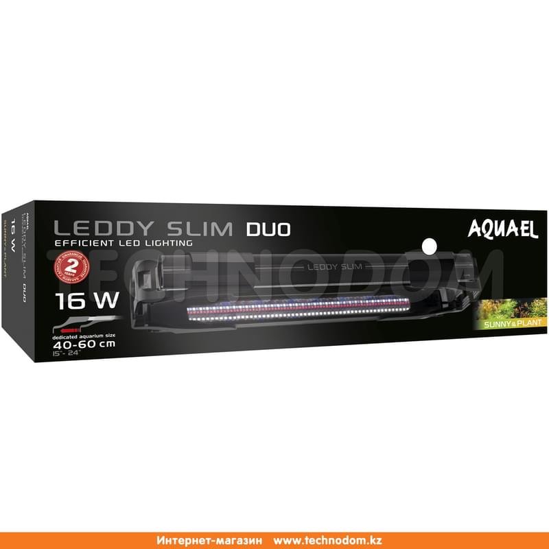 Светильник для аквариумов Aquael Leddy Slim Duo Sunny&Plant 16W черный - фото #0