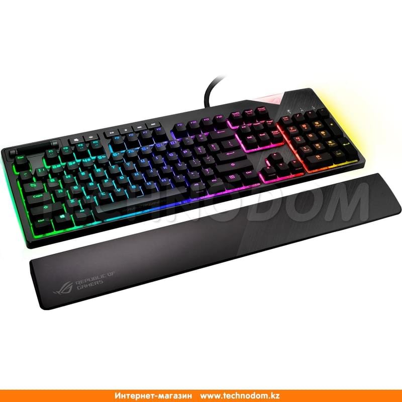 Клавиатура игровая проводная USB Asus ROG STRIX FLARE RGB, MX Red - фото #5
