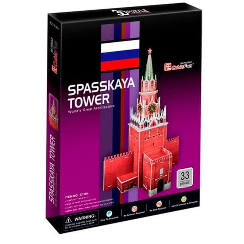 3D Пазл Спасская башня (Россия) - фото #1