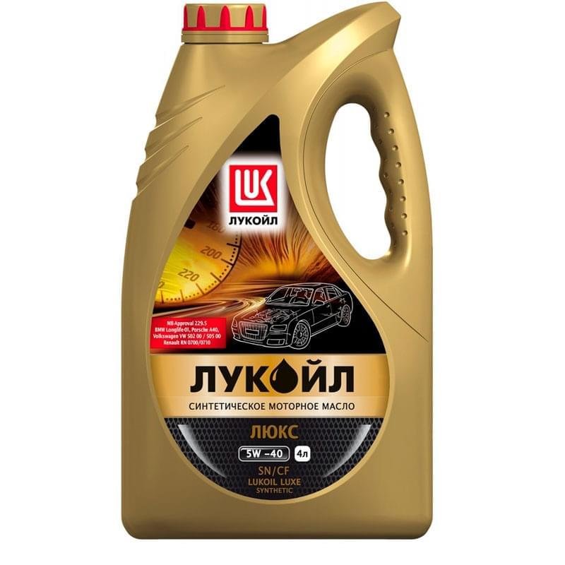 Моторное масло ЛУКОЙЛ Люкс 5W40 API SN/CF 4л - фото #0