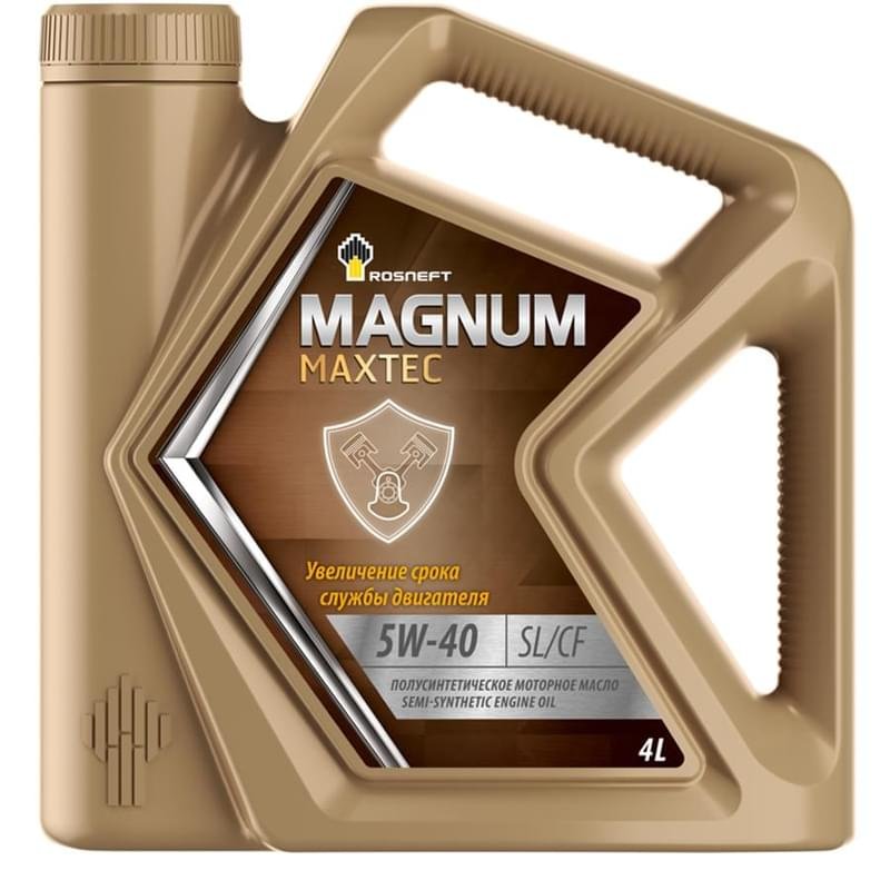 Моторное масло РОСНЕФТЬ Magnum Maxtec 5W40 API SL/CF 4л - фото #0