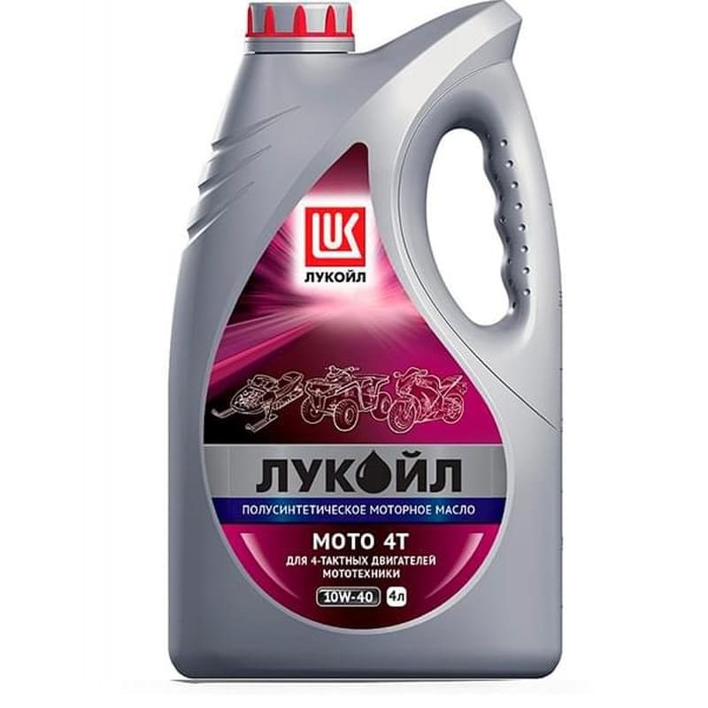 Моторное масло ЛУКОЙЛ Мото 4Т 10W40 API SL 4л - фото #0